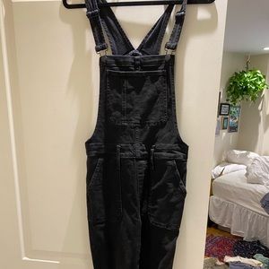 Madewell black overalls